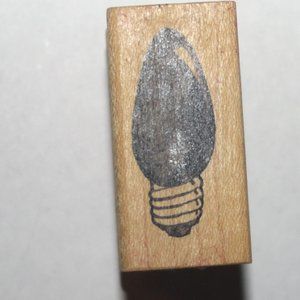 Rubber stamp: small Christmas bulb
